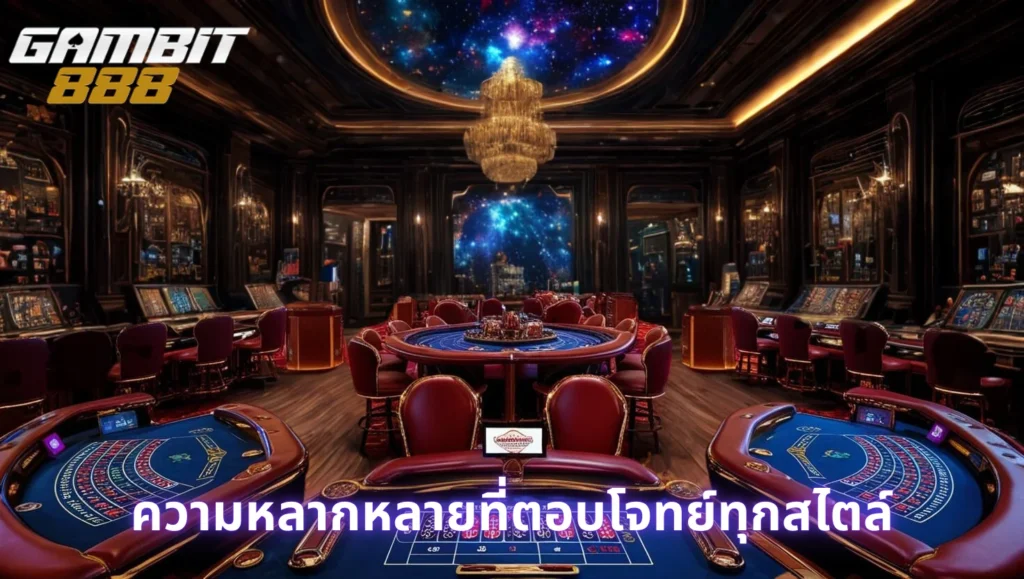 gambit888 ความหลากหลายที่ตอบโจทย์ทุกสไตล์